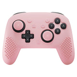 PlayVital 3D Studded Edition Silicone Cover Skin for Nintendo Switch 2 Pro Controller, Anti-Slip Grip Protector Case for Switch 2 Pro with Back Button Cap, Thumb Grips & Sticker - Cherry Blossoms Pink - TVCPTP003