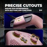 PlayVital 3D Studded Edition Silicone Cover Skin for Nintendo Switch 2 Pro Controller, Anti-Slip Grip Protector Case for Switch 2 Pro with Back Button Cap, Thumb Grips & Sticker - Cherry Blossoms Pink - TVCPTP003