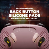 PlayVital 3D Studded Edition Silicone Cover Skin for Nintendo Switch 2 Pro Controller, Anti-Slip Grip Protector Case for Switch 2 Pro with Back Button Cap, Thumb Grips & Sticker - Cherry Blossoms Pink - TVCPTP003