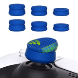 PlayVital 3 Height Armor Thumbs Cushion Caps Thumb Grips for ps5, for ps4, Thumbstick Grip Cover for Xbox Core Wireless Controller, Thumb Grip Caps for Xbox One, Elite Series 2, for Switch Pro - Blue - PJM3070