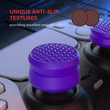 PlayVital 3 Height Armor Thumbs Cushion Caps Thumb Grips for ps5, for ps4, Thumbstick Grip Cover for Xbox Core Wireless Controller, Thumb Grip Caps for Xbox One, Elite Series 2, for Switch Pro - Purple - PJM3069