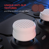 PlayVital 3 Height Armor Thumbs Cushion Caps Thumb Grips for ps5, for ps4, Thumbstick Grip Cover for Xbox Core Wireless Controller, Thumb Grip Caps for Xbox One, Elite Series 2, for Switch Pro - White - PJM3068