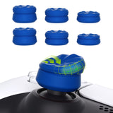 PlayVital 3 Height Hurricane Thumbs Cushion Caps Thumb Grips for ps5, for ps4, Thumbstick Grip Cover for Xbox Core Wireless Controller, Thumb Grips for Xbox One, Elite Series 2, for Switch Pro - Blue - PJM3065