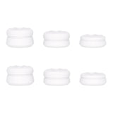PlayVital 3 Height Hurricane Thumbs Cushion Caps Thumb Grips for ps5, for ps4, Thumbstick Grip Cover for Xbox Core Wireless Controller, Thumb Grips for Xbox One, Elite Series 2, for Switch Pro - White - PJM3063