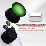 PlayVital 3 Height Razor Thumbs Cushion Caps Thumb Grips for ps5, for ps4, Thumbstick Grip Cover for Xbox Core Wireless Controller, Thumb Grip Caps for Xbox One, Elite Series 2, for Switch Pro - Black - PJM3057
