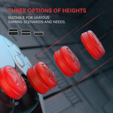 PlayVital 3 Height Razor Thumbs Cushion Caps Thumb Grips for ps5, for ps4, Thumbstick Grip Cover for Xbox Core Wireless Controller, Thumb Grip Caps for Xbox One, Elite Series 2, for Switch Pro - Passion Red - PJM3061