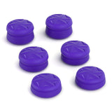 PlayVital 3 Height Razor Thumbs Cushion Caps Thumb Grips for ps5, for ps4, Thumbstick Grip Cover for Xbox Core Wireless Controller, Thumb Grip Caps for Xbox One, Elite Series 2, for Switch Pro - Purple - PJM3059