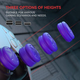 PlayVital 3 Height Razor Thumbs Cushion Caps Thumb Grips for ps5, for ps4, Thumbstick Grip Cover for Xbox Core Wireless Controller, Thumb Grip Caps for Xbox One, Elite Series 2, for Switch Pro - Purple - PJM3059