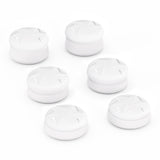 PlayVital 3 Height Razor Thumbs Cushion Caps Thumb Grips for ps5, for ps4, Thumbstick Grip Cover for Xbox Core Wireless Controller, Thumb Grip Caps for Xbox One, Elite Series 2, for Switch Pro - White - PJM3058