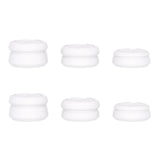 PlayVital 3 Height Razor Thumbs Cushion Caps Thumb Grips for ps5, for ps4, Thumbstick Grip Cover for Xbox Core Wireless Controller, Thumb Grip Caps for Xbox One, Elite Series 2, for Switch Pro - White - PJM3058