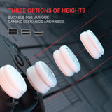 PlayVital 3 Height Razor Thumbs Cushion Caps Thumb Grips for ps5, for ps4, Thumbstick Grip Cover for Xbox Core Wireless Controller, Thumb Grip Caps for Xbox One, Elite Series 2, for Switch Pro - White - PJM3058