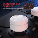 PlayVital 3 Height Razor Thumbs Cushion Caps Thumb Grips for ps5, for ps4, Thumbstick Grip Cover for Xbox Core Wireless Controller, Thumb Grip Caps for Xbox One, Elite Series 2, for Switch Pro - White - PJM3058