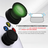PlayVital 3 Height Turbine Thumbs Cushion Caps Thumb Grips for ps5, for ps4, Thumbstick Grip Cover for Xbox Core Wireless Controller, Thumb Grips for Xbox One, Elite Series 2, for Switch Pro - Black - PJM3052