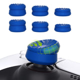 PlayVital 3 Height Turbine Thumbs Cushion Caps Thumb Grips for ps5, for ps4, Thumbstick Grip Cover for Xbox Core Wireless Controller, Thumb Grips for Xbox One, Elite Series 2, for Switch Pro - Blue - PJM3055