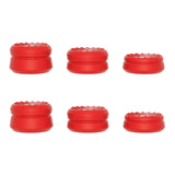 PlayVital 3 Height Turbine Thumbs Cushion Caps Thumb Grips for ps5, for ps4, Thumbstick Grip Cover for Xbox Core Wireless Controller, Thumb Grips for Xbox One, Elite Series 2, for Switch Pro - Passion Red - PJM3056