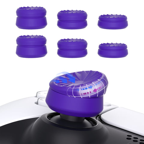 PlayVital 3 Height Turbine Thumbs Cushion Caps Thumb Grips for ps5, for ps4, Thumbstick Grip Cover for Xbox Core Wireless Controller, Thumb Grips for Xbox One, Elite Series 2, for Switch Pro - Purple - PJM3054