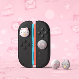 PlayVital 4 Pcs Thumb Grips for Nintendo Switch 2, Kawaii Silicone Thumbstick Caps for Joycon 2, Joystick Cover for Switch 2 Accessories - Cheese Mousie & Peek Mousie - WWYNTJ028