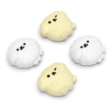 PlayVital 4 Pcs Thumb Grips for Nintendo Switch 2, Kawaii Silicone Thumbstick Caps for Joycon 2, Joystick Cover for Switch 2 Accessories - Fluffy & Winky Pups - WWYNTJ026