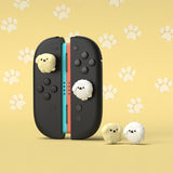 PlayVital 4 Pcs Thumb Grips for Nintendo Switch 2, Kawaii Silicone Thumbstick Caps for Joycon 2, Joystick Cover for Switch 2 Accessories - Fluffy & Winky Pups - WWYNTJ026