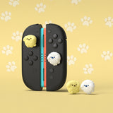 PlayVital 4 Pcs Thumb Grips for Nintendo Switch 2, Kawaii Silicone Thumbstick Caps for Joycon 2, Joystick Cover for Switch 2 Accessories - Fluffy & Winky Pups - WWYNTJ026