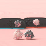 PlayVital 4 Pcs Thumb Grips for Nintendo Switch 2, Kawaii Silicone Thumbstick Caps for Joycon 2, Joystick Cover for Switch 2 Accessories - Needy Sheep - WWYNTJ019