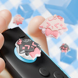 PlayVital 4 Pcs Thumb Grips for Nintendo Switch 2, Kawaii Silicone Thumbstick Caps for Joycon 2, Joystick Cover for Switch 2 Accessories - Needy Sheep - WWYNTJ019