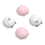 PlayVital 4 Pcs Thumb Grips for Nintendo Switch 2, Kawaii Silicone Thumbstick Caps for Joycon 2, Joystick Cover for Switch 2 Accessories - Puffy Chickie & Shy Chickie - WWYNTJ029