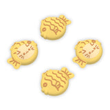 PlayVital 4 Pcs Thumb Grips for Nintendo Switch 2, Kawaii Silicone Thumbstick Caps for Joycon 2, Joystick Cover for Switch 2 Accessories - Taiyaki Kitten - WWYNTJ018
