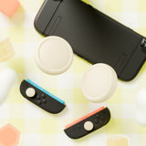PlayVital 4Pcs Thumb Grip Caps for Nintendo Switch 2, Silicone Thumbstick Grip Cover for Switch 2, Comfort Joystick Caps for Joycon 2 - Antique Yellow - WWYNTM008