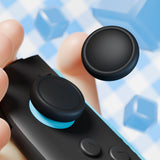 PlayVital 4Pcs Thumb Grip Caps for Nintendo Switch 2, Silicone Thumbstick Grip Cover for Switch 2, Comfort Joystick Caps for Joycon 2 - Black - WWYNTM006