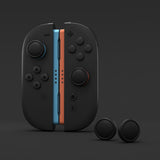 PlayVital 4Pcs Thumb Grip Caps for Nintendo Switch 2, Silicone Thumbstick Grip Cover for Switch 2, Comfort Joystick Caps for Joycon 2 - Black - WWYNTM006