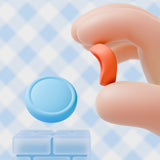 PlayVital 4Pcs Thumb Grip Caps for Nintendo Switch 2, Silicone Thumbstick Grip Cover for Switch 2, Comfort Joystick Caps for Joycon 2 - Blue & Orange - WWYNTM038