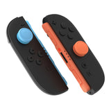 PlayVital 4Pcs Thumb Grip Caps for Nintendo Switch 2, Silicone Thumbstick Grip Cover for Switch 2, Comfort Joystick Caps for Joycon 2 - Blue & Orange - WWYNTM038
