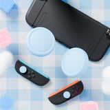 PlayVital 4Pcs Thumb Grip Caps for Nintendo Switch 2, Silicone Thumbstick Grip Cover for Switch 2, Comfort Joystick Caps for Joycon 2 - Heaven Blue - WWYNTM061