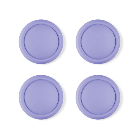 PlayVital 4Pcs Thumb Grip Caps for Nintendo Switch 2, Silicone Thumbstick Grip Cover for Switch 2, Comfort Joystick Caps for Joycon 2 - Light Violet - WWYNTM059