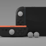 PlayVital 4Pcs Thumb Grip Caps for Nintendo Switch 2, Silicone Thumbstick Grip Cover for Switch 2, Comfort Joystick Caps for Joycon 2 - New Hope Gray - WWYNTM035