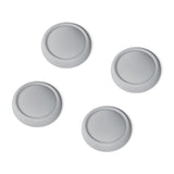 PlayVital 4Pcs Thumb Grip Caps for Nintendo Switch 2, Silicone Thumbstick Grip Cover for Switch 2, Comfort Joystick Caps for Joycon 2 - New Hope Gray - WWYNTM035