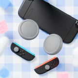 PlayVital 4Pcs Thumb Grip Caps for Nintendo Switch 2, Silicone Thumbstick Grip Cover for Switch 2, Comfort Joystick Caps for Joycon 2 - New Hope Gray - WWYNTM035