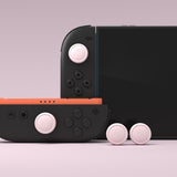 PlayVital 4Pcs Thumb Grip Caps for Nintendo Switch 2, Silicone Thumbstick Grip Cover for Switch 2, Comfort Joystick Caps for Joycon 2 - Pink - WWYNTM004