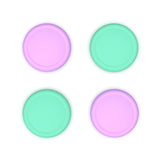 PlayVital 4Pcs Thumb Grip Caps for Nintendo Switch 2, Silicone Thumbstick Grip Cover for Switch 2, Comfort Joystick Caps for Joycon 2 - Soft Violet & Mint Green - WWYNTM073