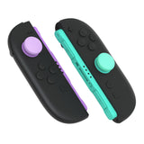 PlayVital 4Pcs Thumb Grip Caps for Nintendo Switch 2, Silicone Thumbstick Grip Cover for Switch 2, Comfort Joystick Caps for Joycon 2 - Soft Violet & Mint Green - WWYNTM073
