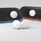 PlayVital 4Pcs Thumb Grip Caps for Nintendo Switch 2, Silicone Thumbstick Grip Cover for Switch 2, Comfort Joystick Caps for Joycon 2 - White - WWYNTM007