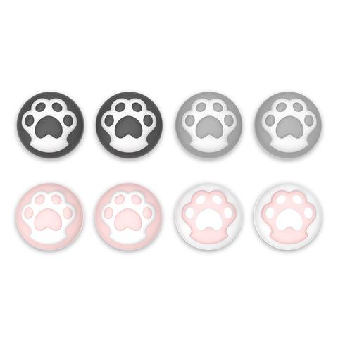 PlayVital 8 Pcs Thumb Grips for Nintendo Switch 2, Kawaii Silicone Thumbstick Caps for Switch 2, Analog Cover for Joycon 2 Joystick Caps - Cat Paw - WWYNTJ003