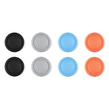 PlayVital 8Pcs Thumb Grip Caps for Nintendo Switch 2, Silicone Thumbstick Grip Cover for Switch 2, Comfort Joystick Caps for Joycon 2 - Black & Gray & Blue & Orange - WWYNTM036