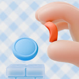 PlayVital 8Pcs Thumb Grip Caps for Nintendo Switch 2, Silicone Thumbstick Grip Cover for Switch 2, Comfort Joystick Caps for Joycon 2 - Black & Gray & Blue & Orange - WWYNTM036