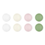 PlayVital 8Pcs Thumb Grip Caps for Nintendo Switch 2, Silicone Thumbstick Grip Cover for Switch 2, Comfort Joystick Caps for Joycon 2 - White & Antique Yellow & Pink & Matcha Green - WWYNTM037