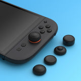 PlayVital 8 in 1 Pro Thumbs Grip Caps for Nintendo Switch 2, Ergonomic Anti-Slip Joystick Caps for Joycon 2 Grip, 8Pcs Thumbstick Cover Accessories for Switch 2 - Black - WWYNTM001