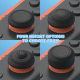 PlayVital 8 in 1 Pro Thumbs Grip Caps for Nintendo Switch 2, Ergonomic Anti-Slip Joystick Caps for Joycon 2 Grip, 8Pcs Thumbstick Cover Accessories for Switch 2 - Black - WWYNTM001