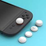 PlayVital 8 in 1 Pro Thumbs Grip Caps for Nintendo Switch 2, Ergonomic Anti-Slip Joystick Caps for Joycon 2 Grip, 8Pcs Thumbstick Cover Accessories for Switch 2 - White - WWYNTM002