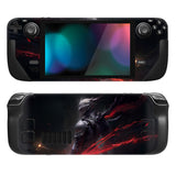 PlayVital Full Set Protective Skin Decal for Steam Deck, Custom Stickers Vinyl Cover for Steam Deck Handheld Gaming PC - Abyss Knight - SDTM073